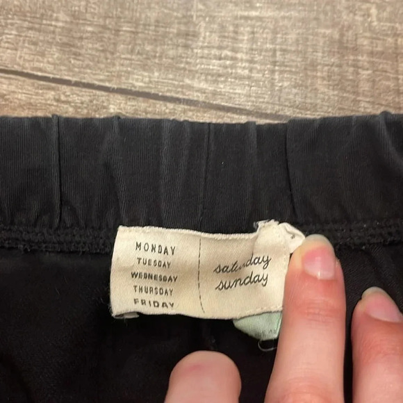 Anthropologie Saturday Sunday - Black Casual Drawstring Joggers - Size Small - Picture 6 of 9